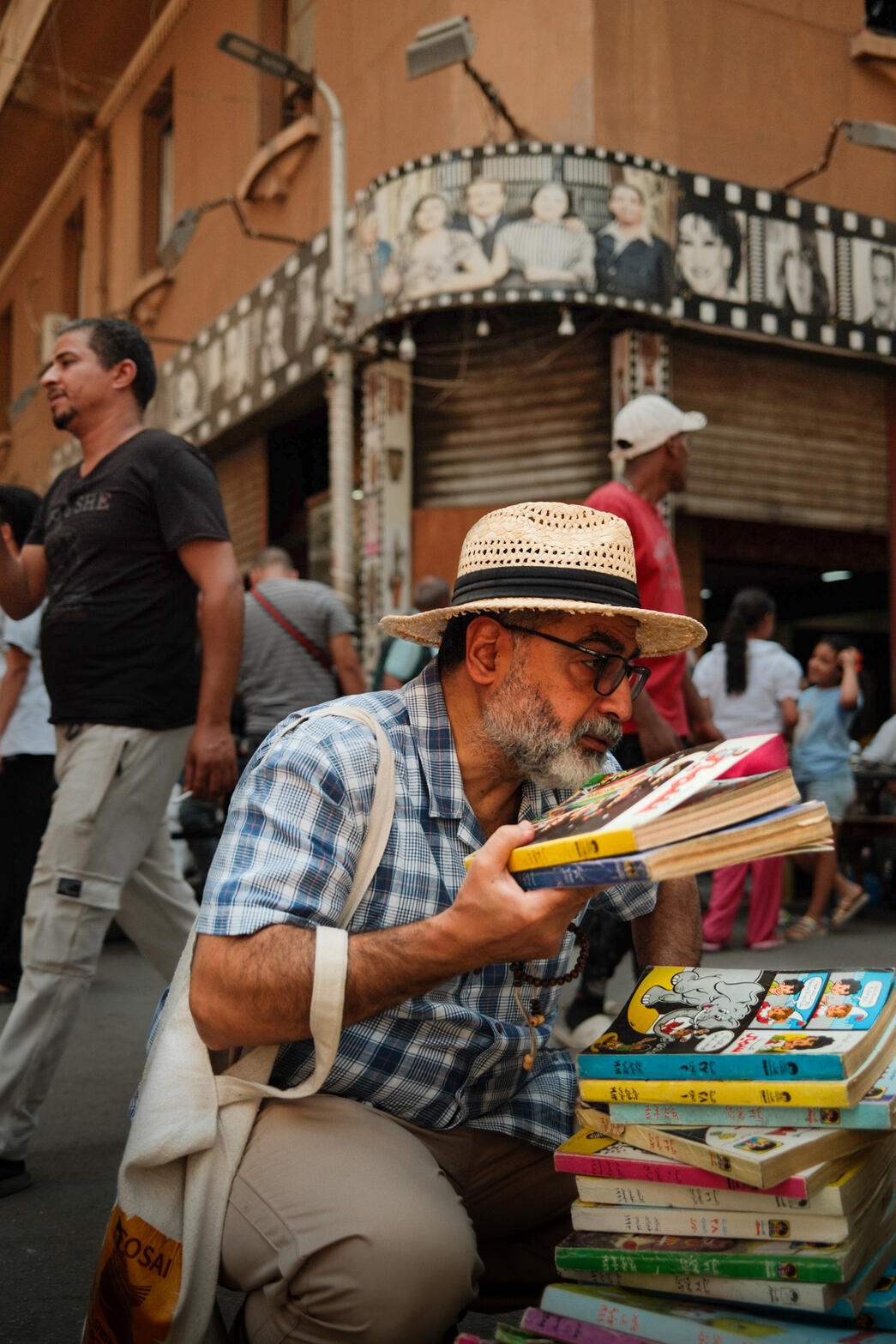 While photographing Diana Vintage Market in downtown Cairo, I met Ahmed Zyada, whose father once wrote for Samir Magazine by hand.